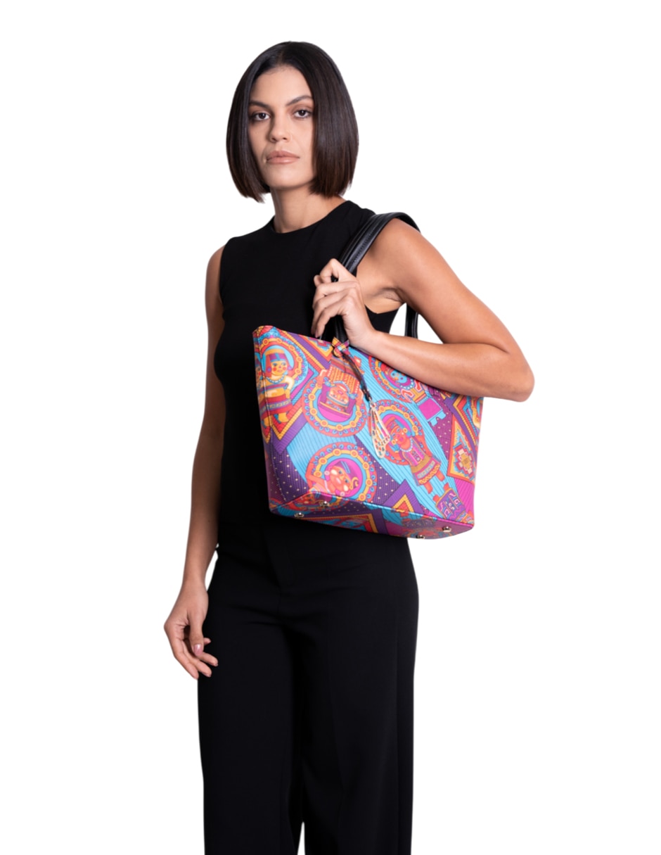 Bolsa tote Caritas Sonrientes De Veracruz para mujer 6