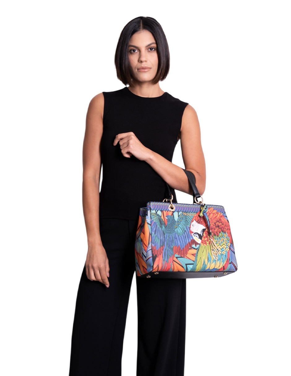 Bolsa satchel Guacamaya para mujer 4