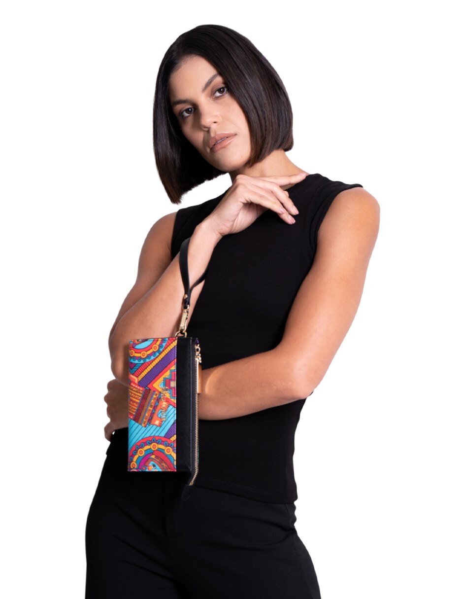 Bolsa wristlet Caritas Sonrientes de Veracruz para mujer 5