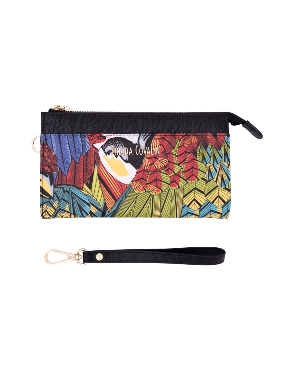 Bolsa wristlet Guacamaya para mujer