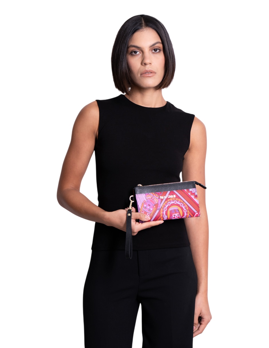 Bolsa wristlet Caritas Sonrientes de Veracruz para mujer 3