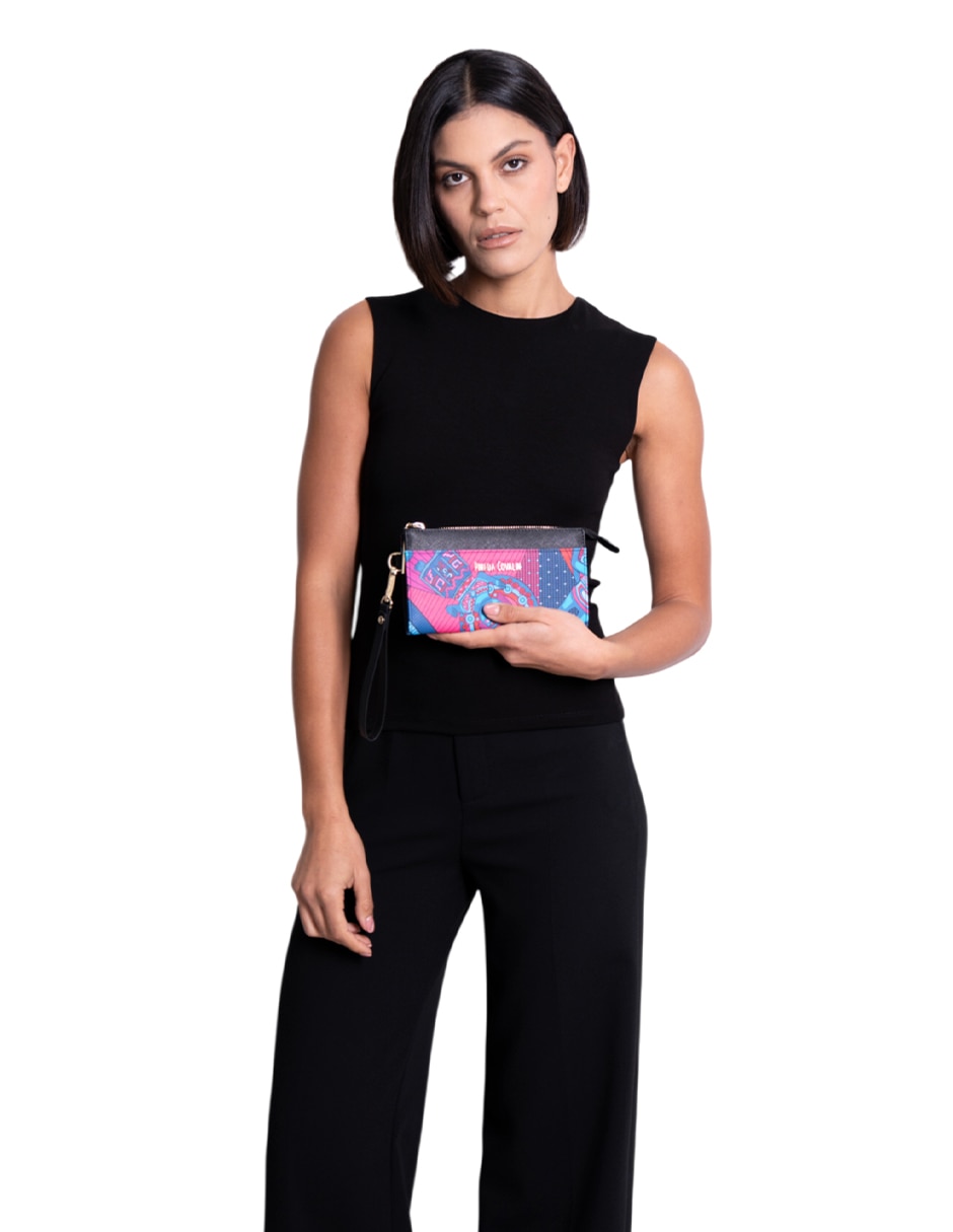 Bolsa wristlet Caritas Sonrientes de Veracruz para mujer 3