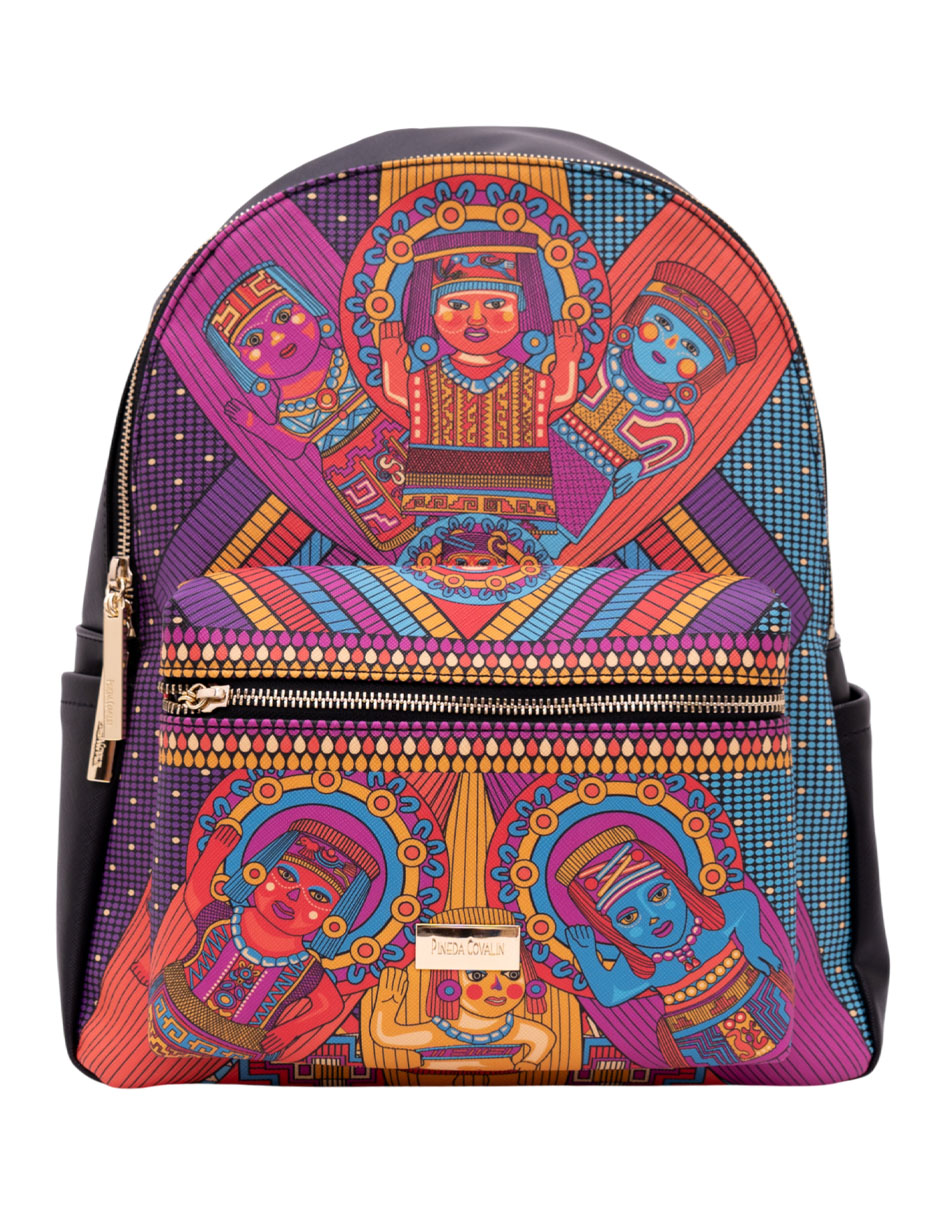 Mochila casual Caritas Sonrientes de Veracruz para mujer