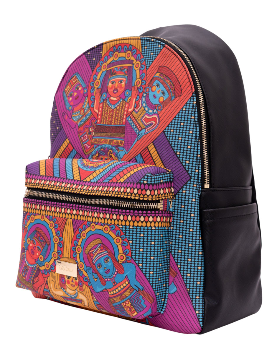 Mochila casual Caritas Sonrientes de Veracruz para mujer 2
