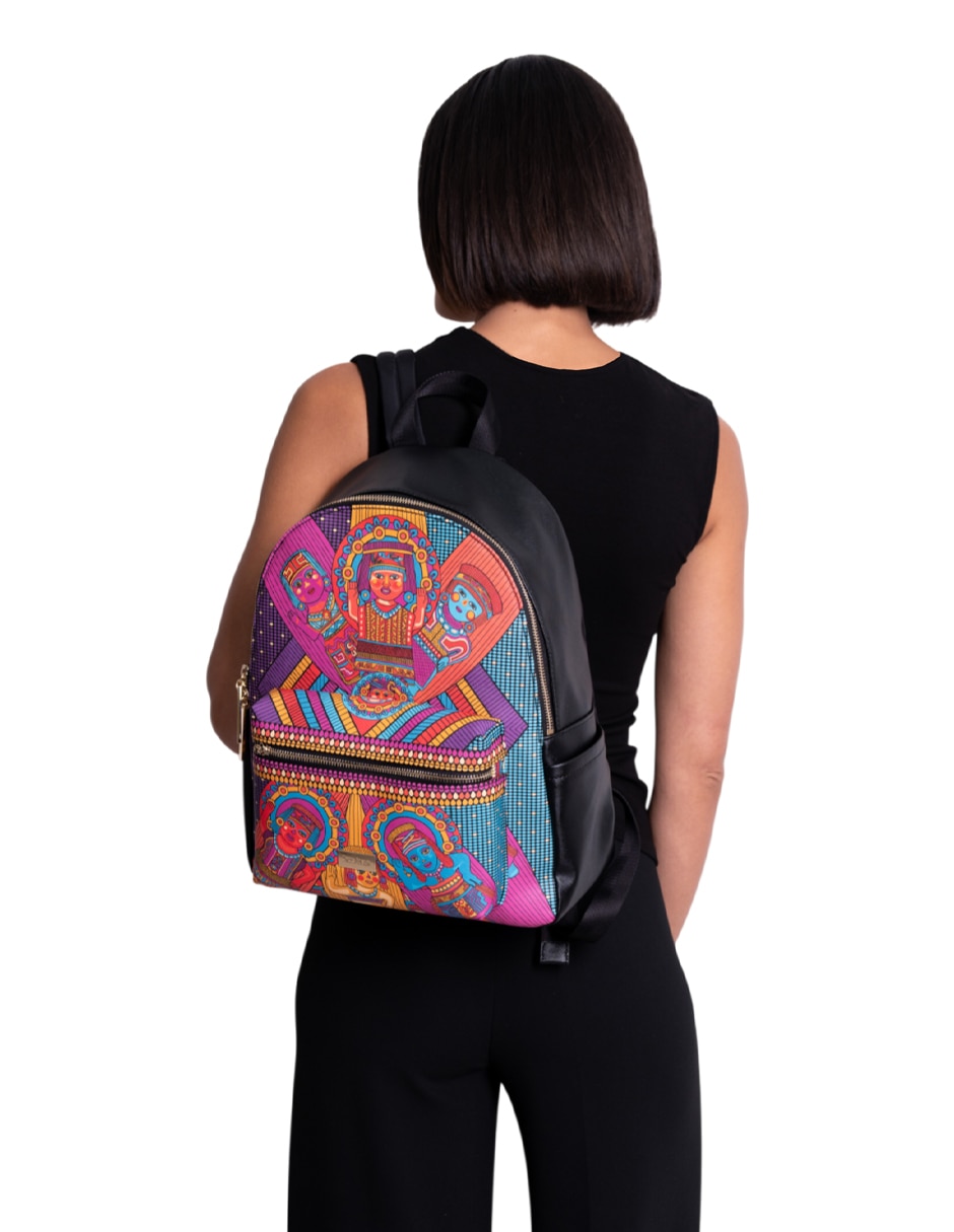 Mochila casual Caritas Sonrientes de Veracruz para mujer 4