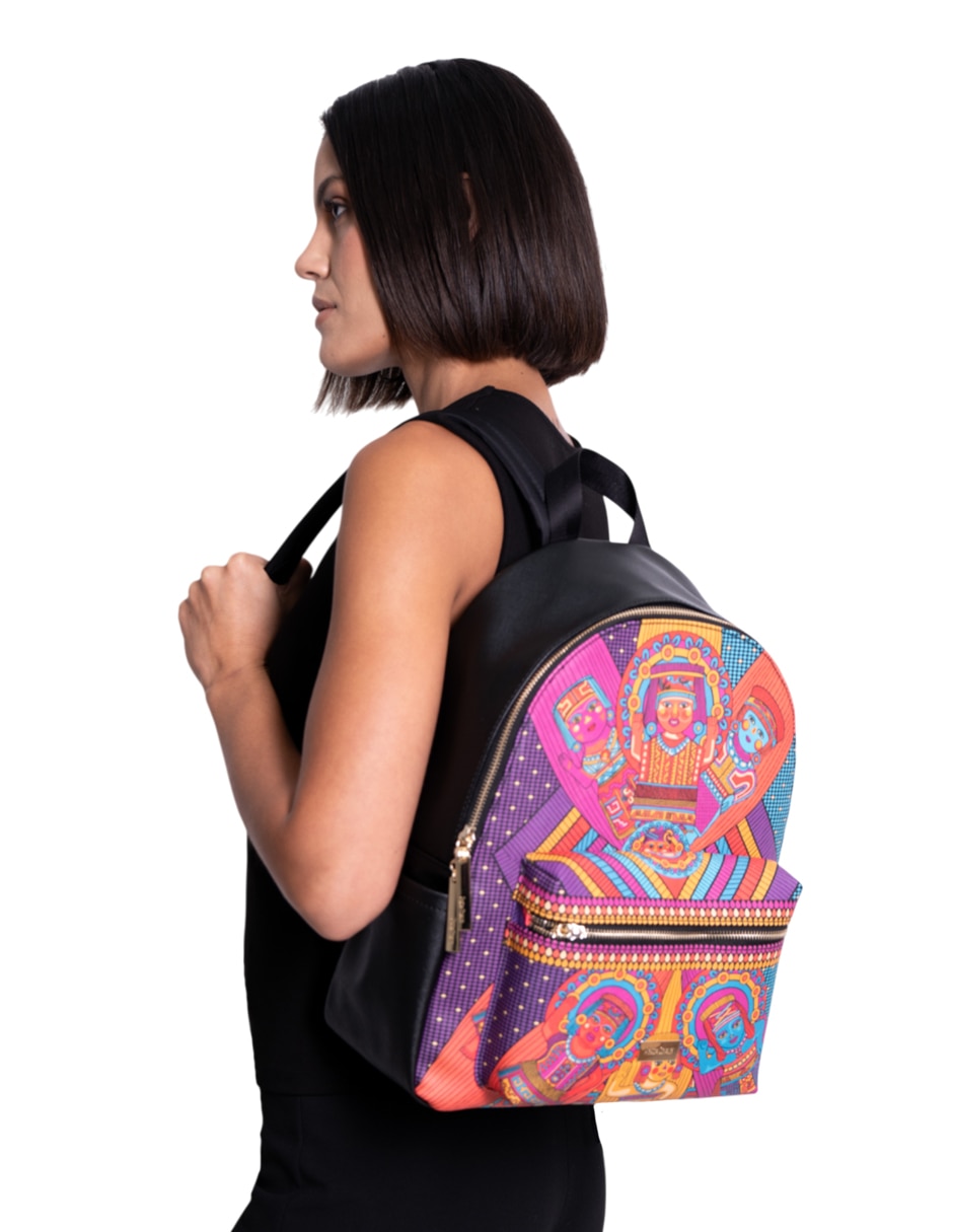 Mochila casual Caritas Sonrientes de Veracruz para mujer 5