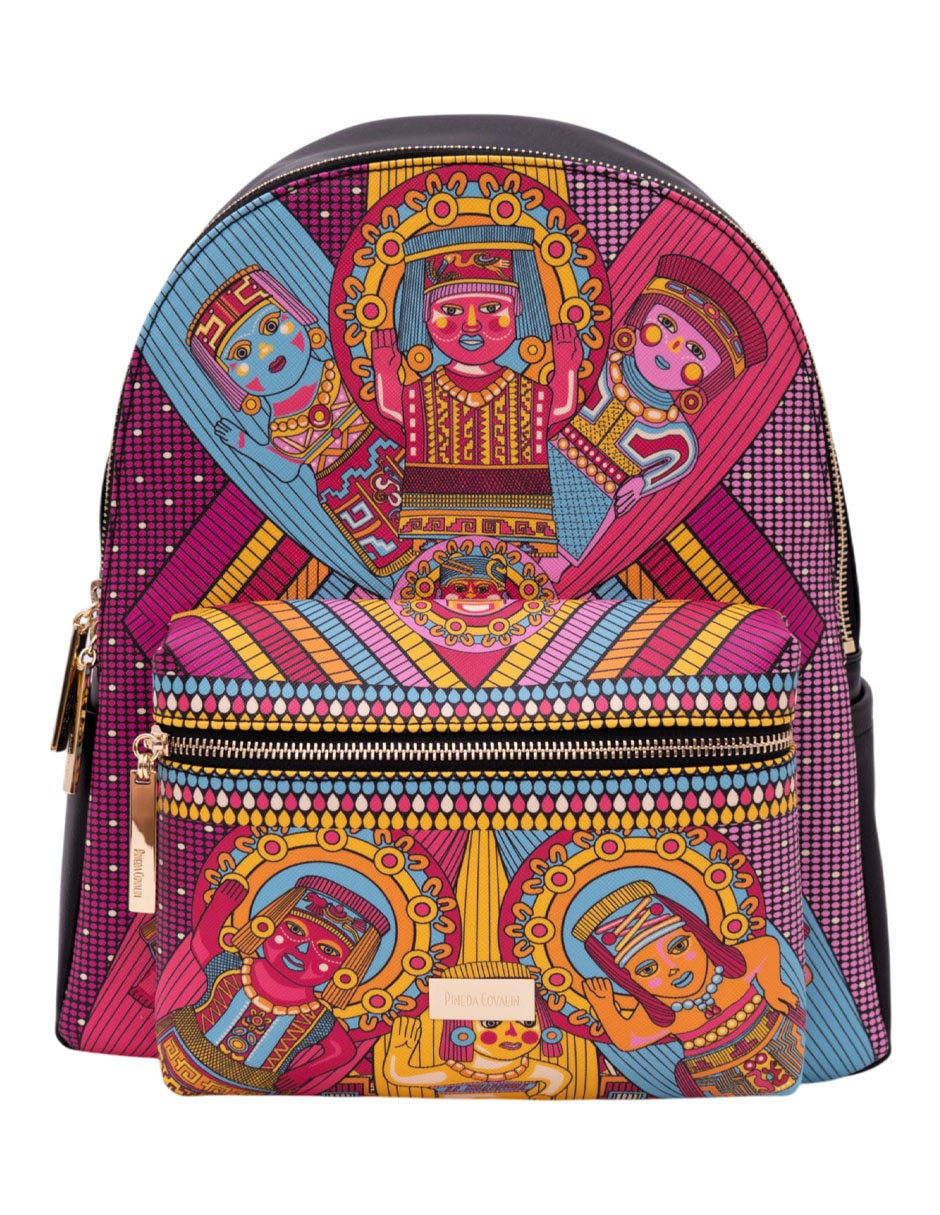 Mochila casual Caritas Sonrientes de Veracruz para mujer