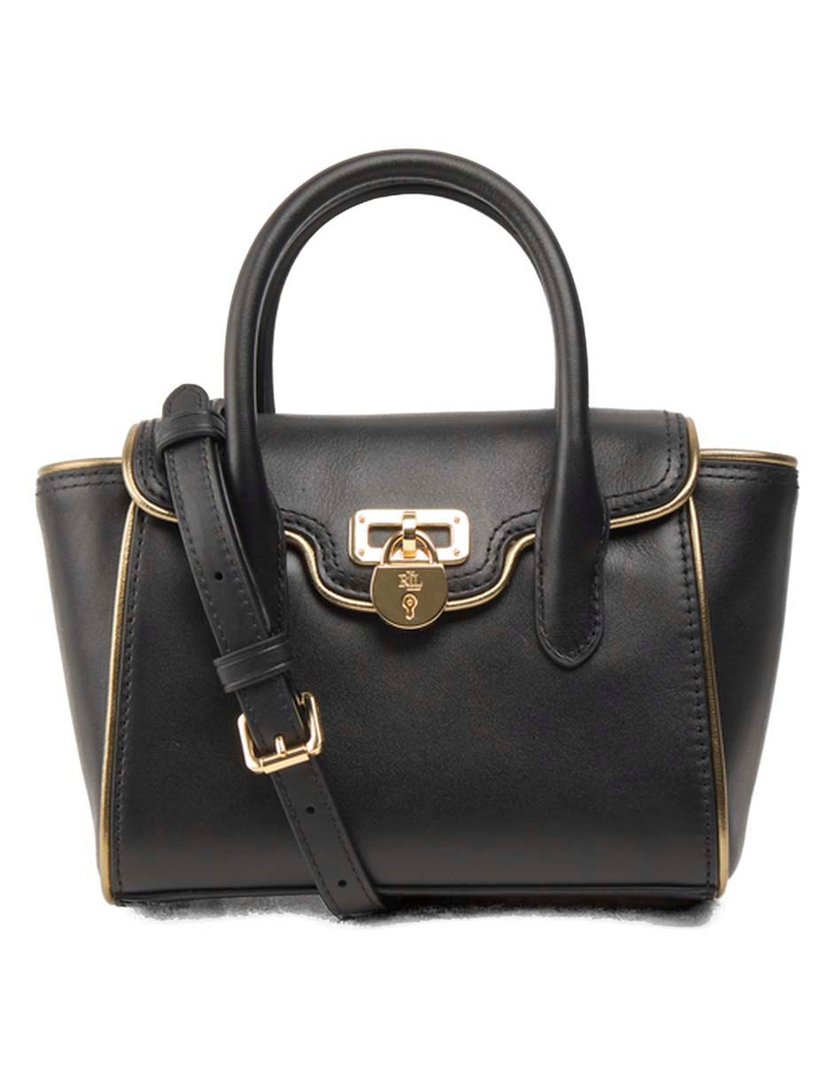Bolsa satchel de piel para mujer