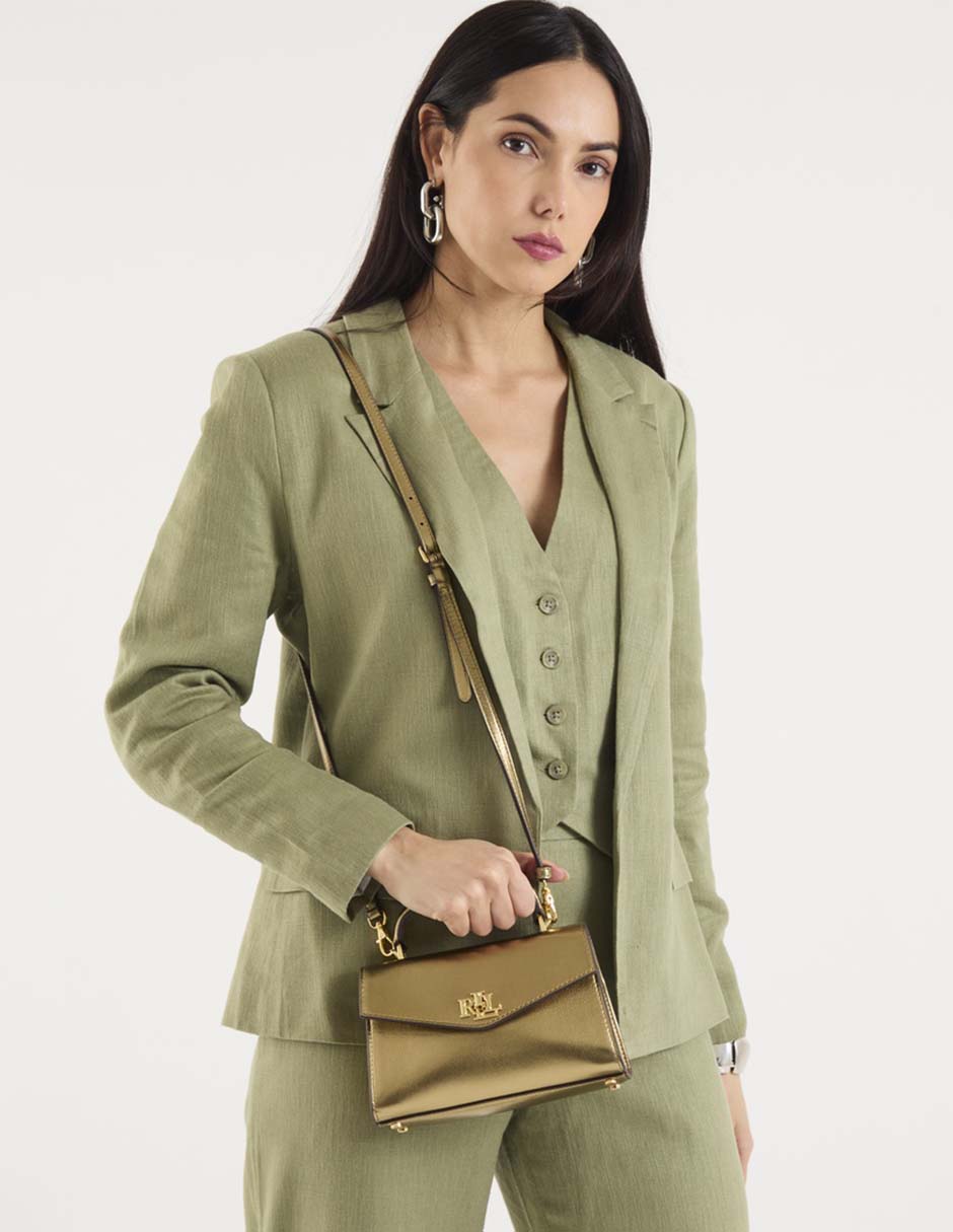 Bolsa satchel de piel para mujer 5