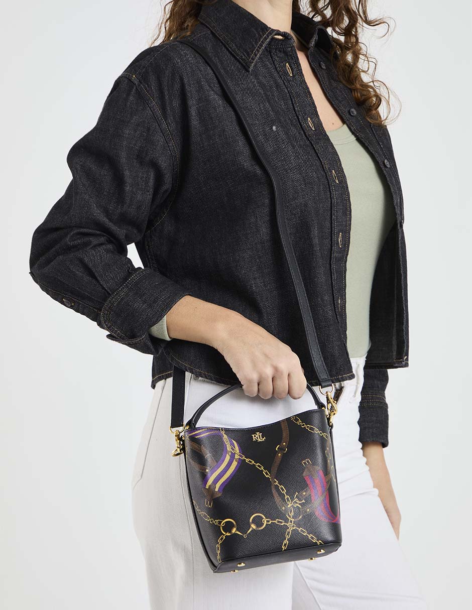 Bolsa bucket de piel para mujer 5