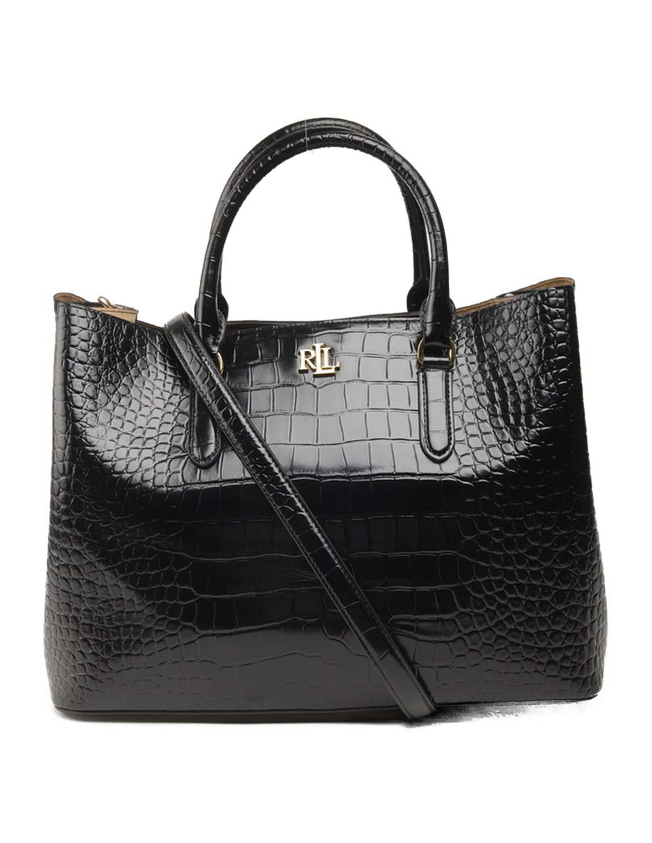 Bolsa satchel de piel para mujer