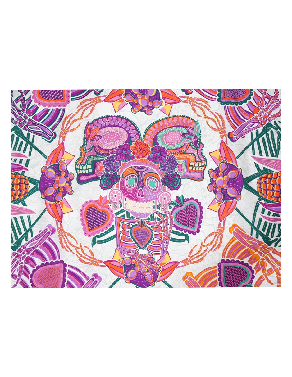 Mascada estampada de seda para mujer 3