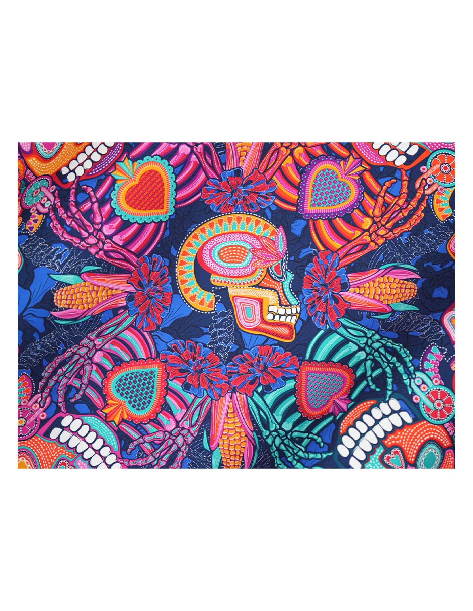 Mascada con estampado de seda para mujer 3
