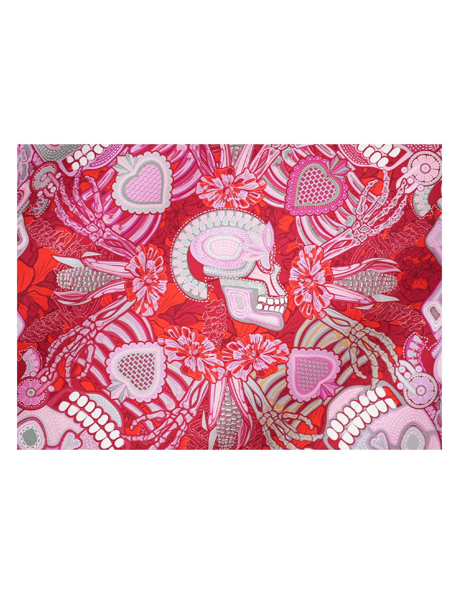 MASCADA MS54 DIA DE MUERTO, ROJO