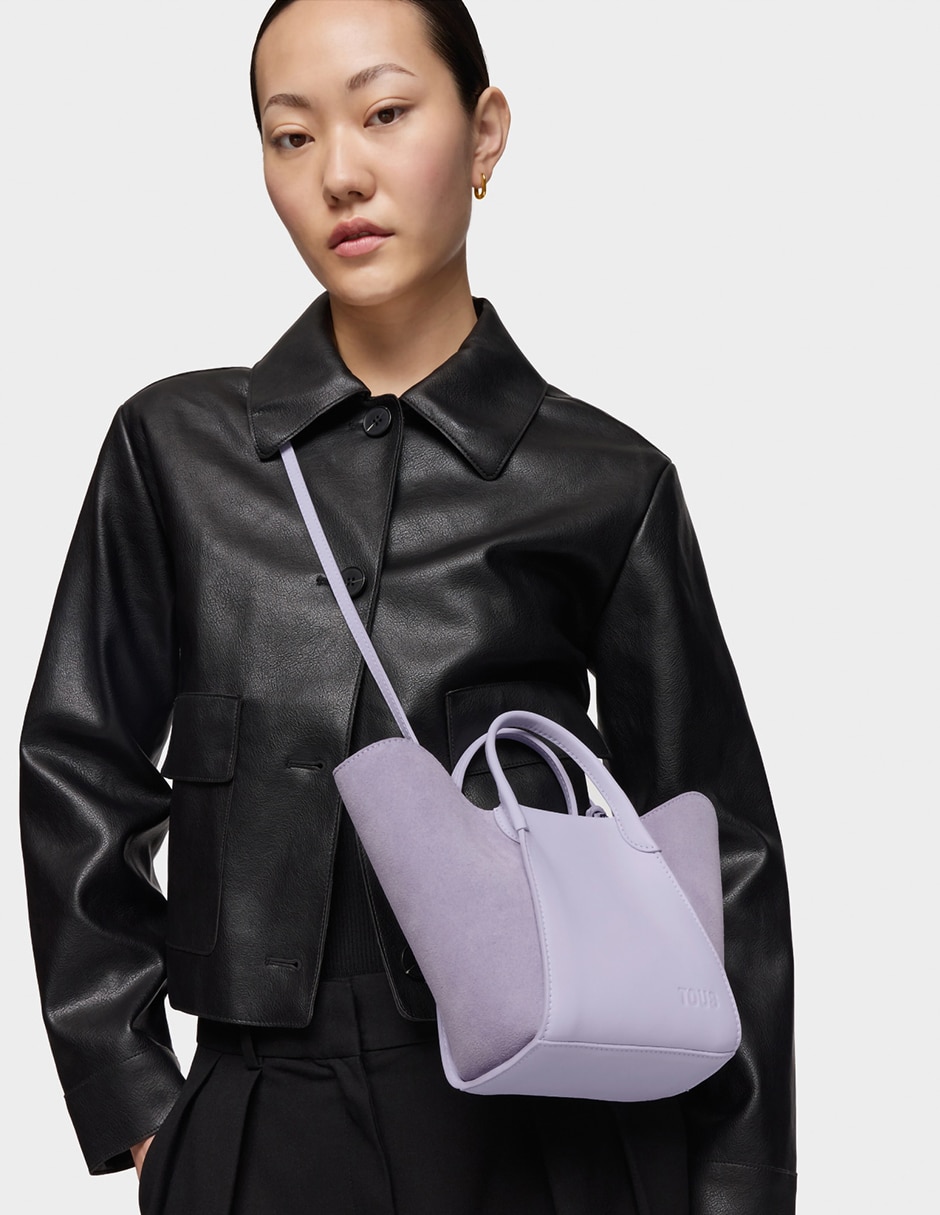 Bolsa satchel Tulip de piel para mujer 5