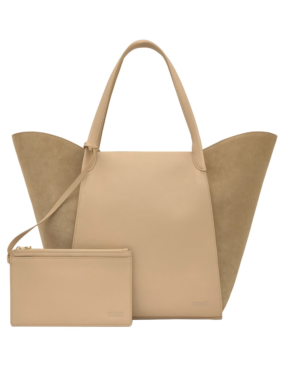 Bolsa shoulder Tulip de piel para mujer