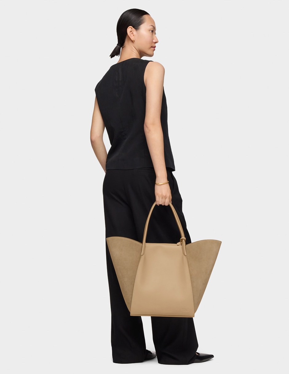 Bolsa shoulder Tulip de piel para mujer 6