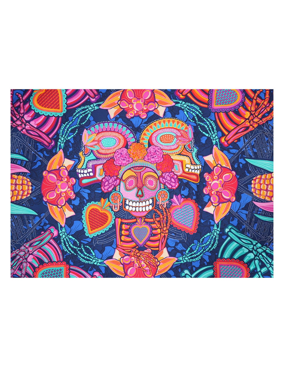 Mascada con estampado de seda para mujer 3