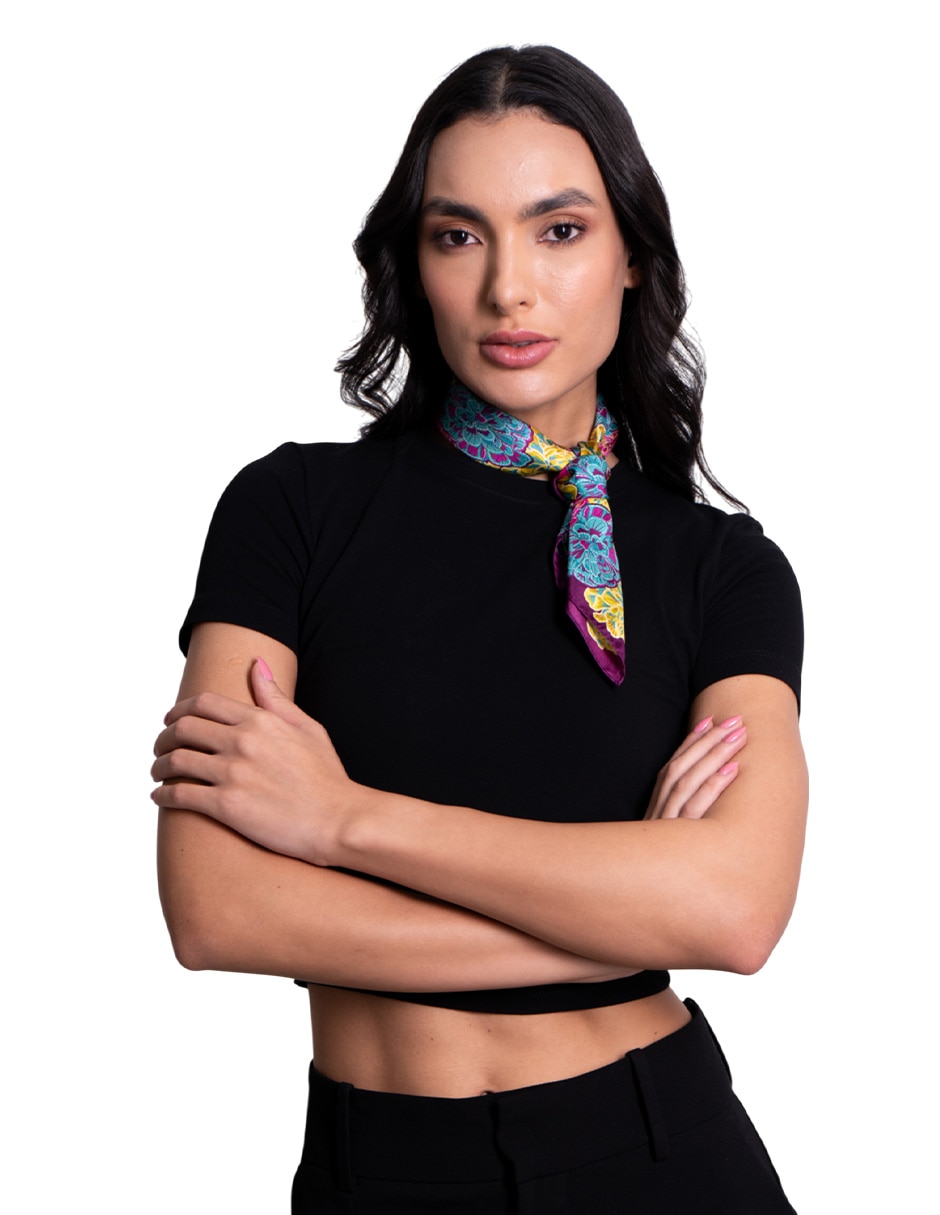 Mascada de seda para mujer