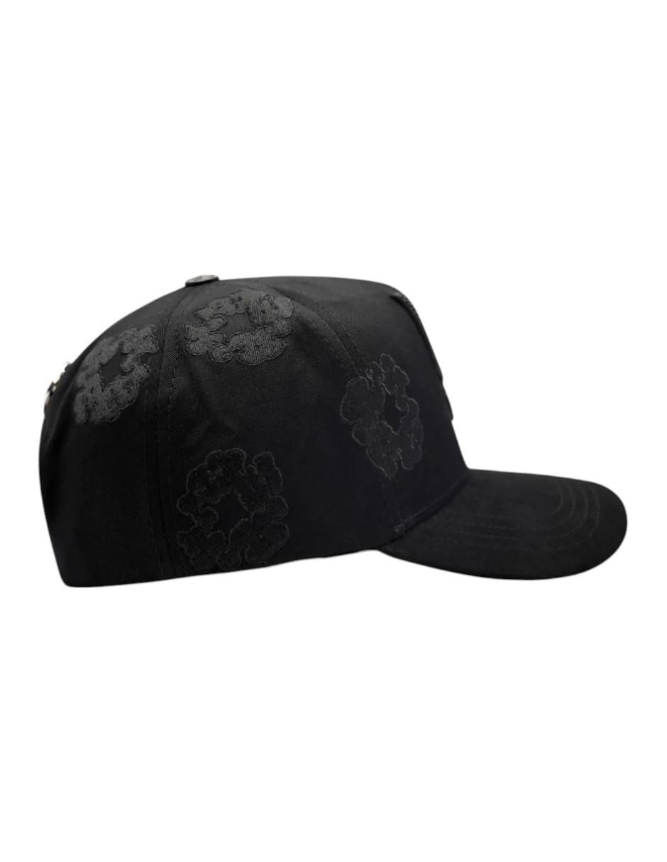Gorra visera curva snapback casual LA Nubes Black para hombre 4