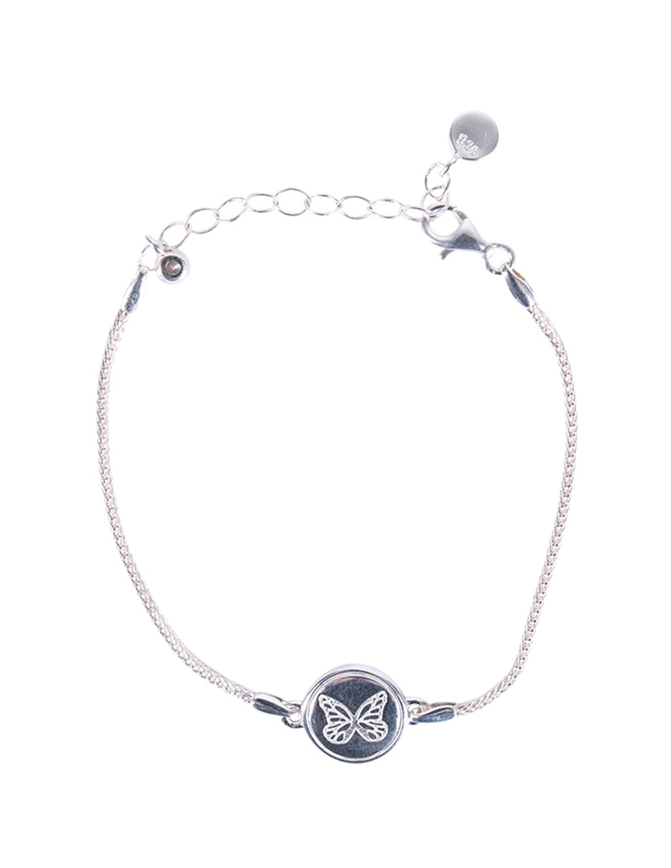 Pulsera de plata P 925 Mariposa Monarca Pulsera de plata P 925 Mariposa Monarca