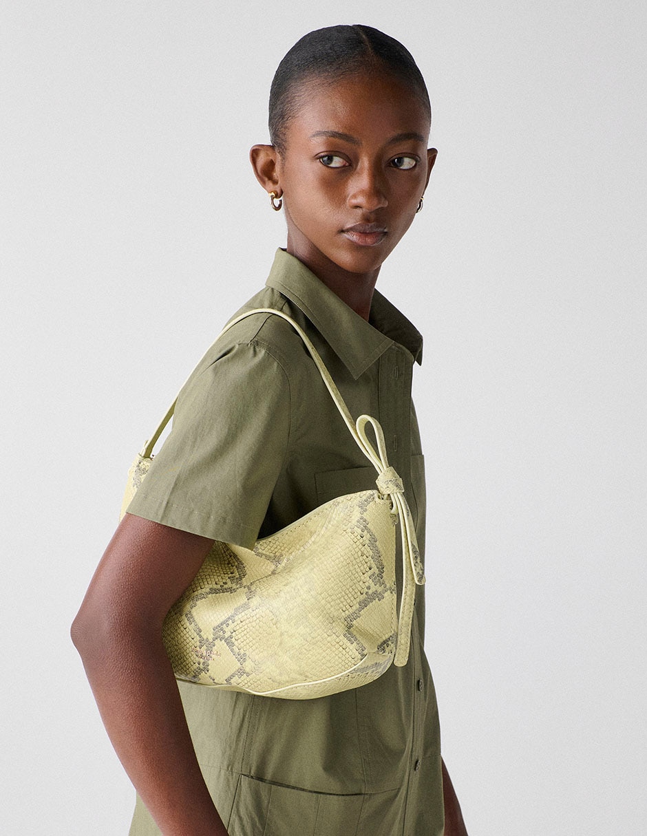 Bolsa shoulder Loop de cuero para mujer 6