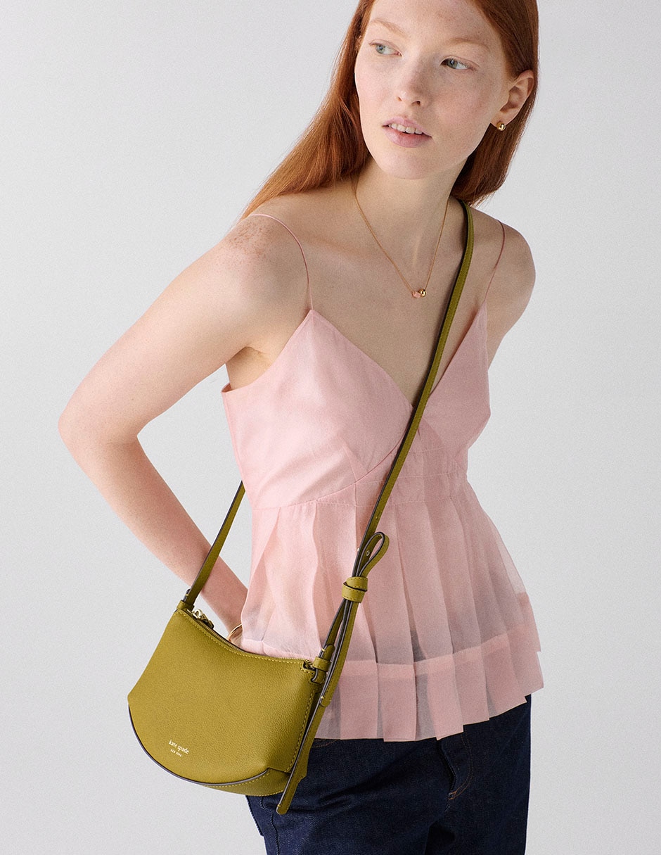 Bolsa crossbody Loop de cuero para mujer 5