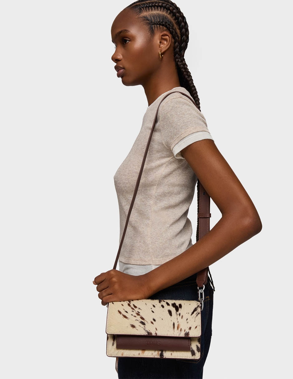 Bolsa bandolera Audree Wild de piel para mujer 4