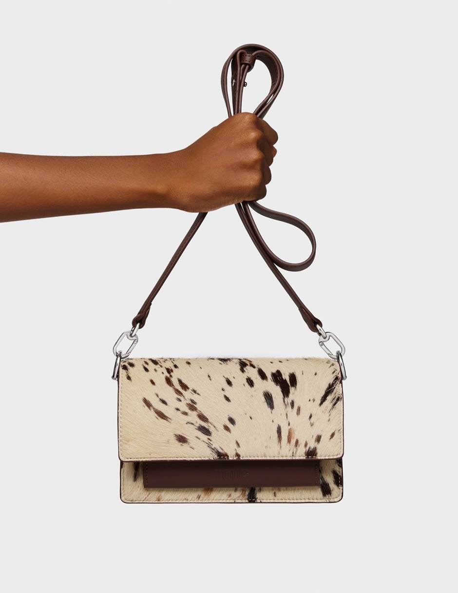 Bolsa bandolera Audree Wild de piel para mujer 6