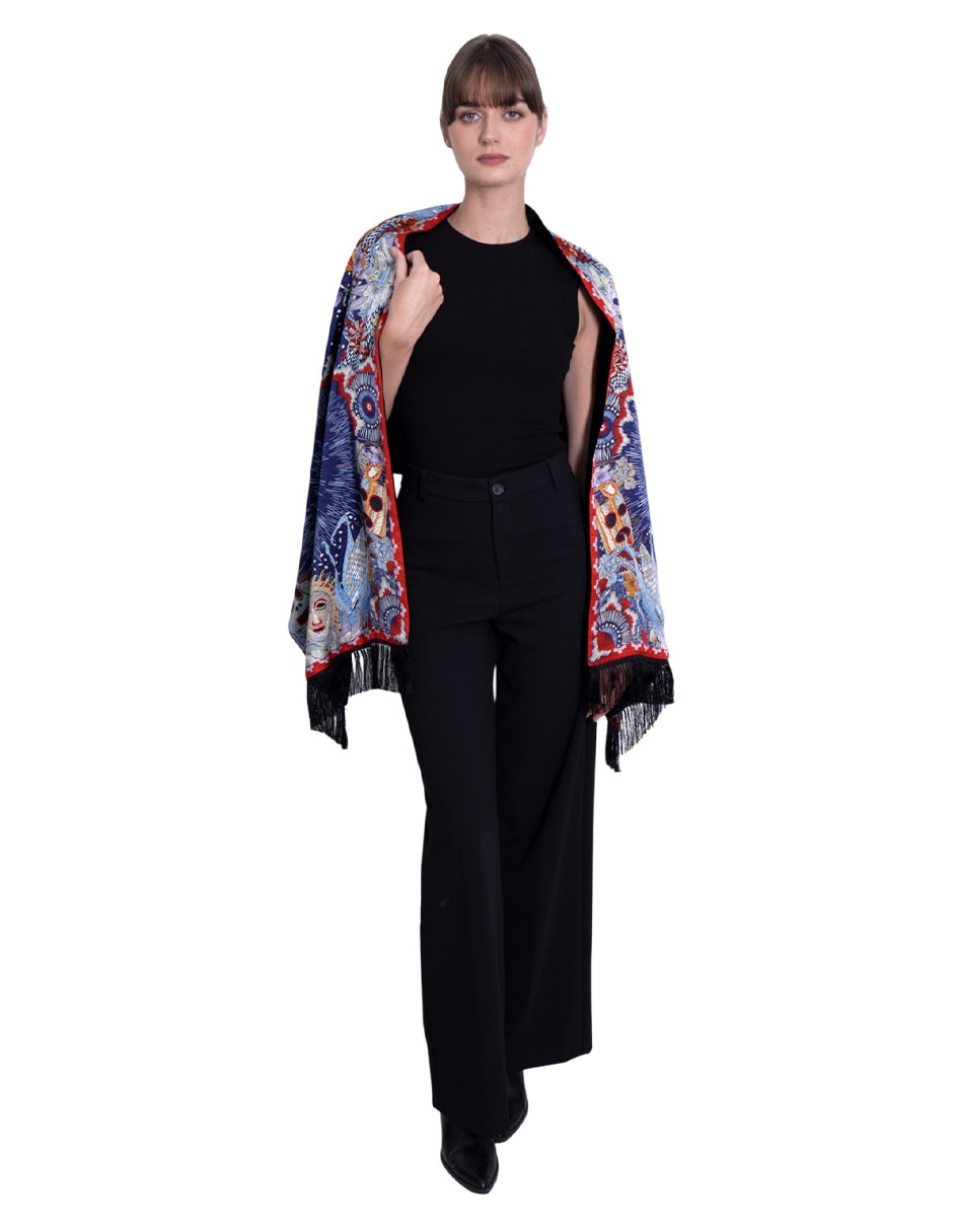 Chalina estampado gráfico para mujer 3