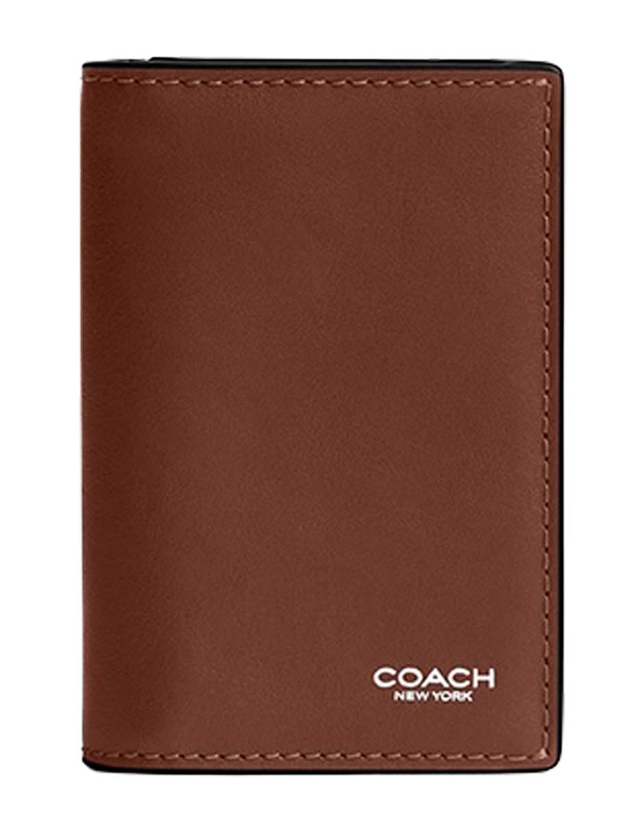 Tarjetero piel Natural Grain Leather para hombre