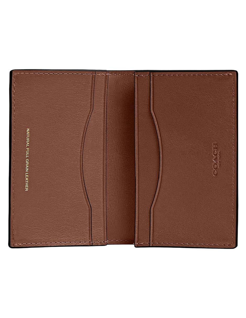 Tarjetero piel Natural Grain Leather para hombre 3