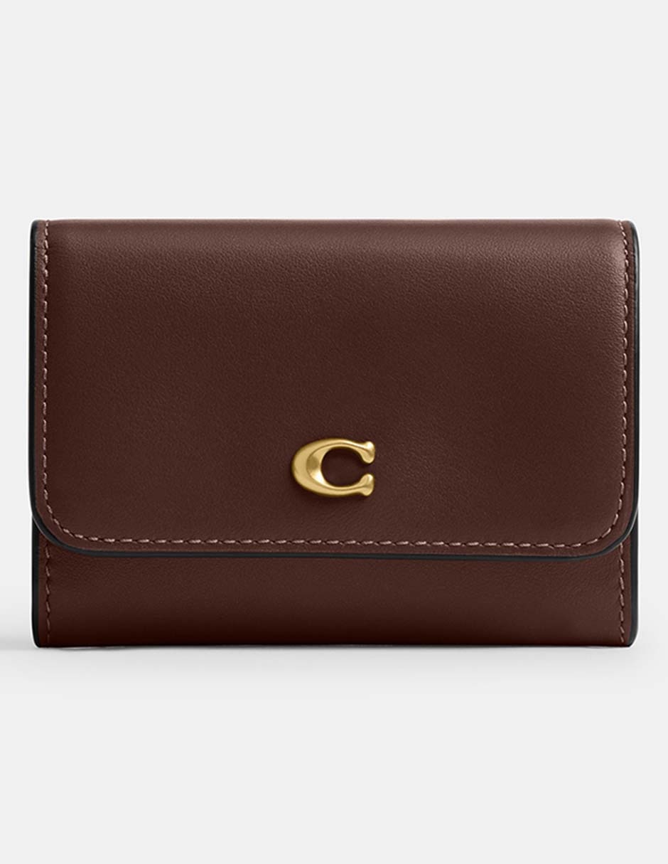 Tarjetero piel Essential Flap para mujer