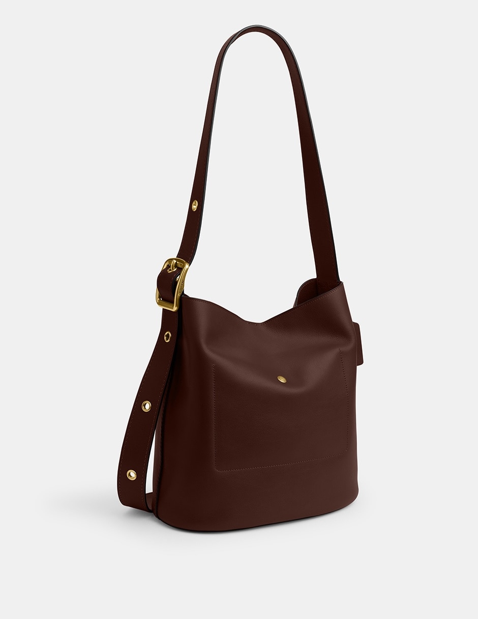 Bolsa shoulder Natural Grain Leather de piel para mujer 2
