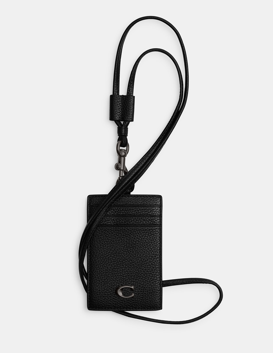 Tarjetero piel Pebbled Leather para hombre