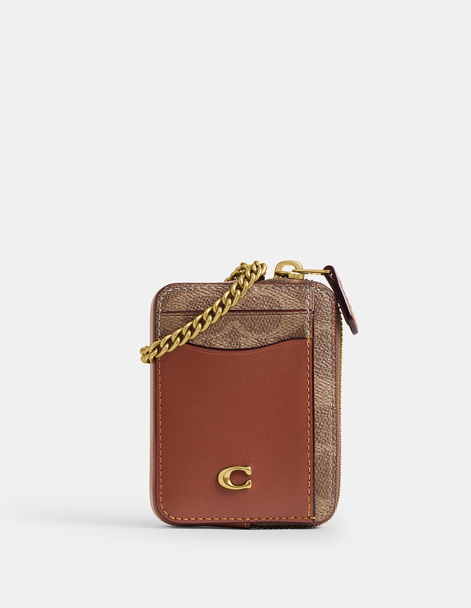 Tarjetero Coated Canvas Signature para mujer Tarjetero Coated Canvas Signature para mujer