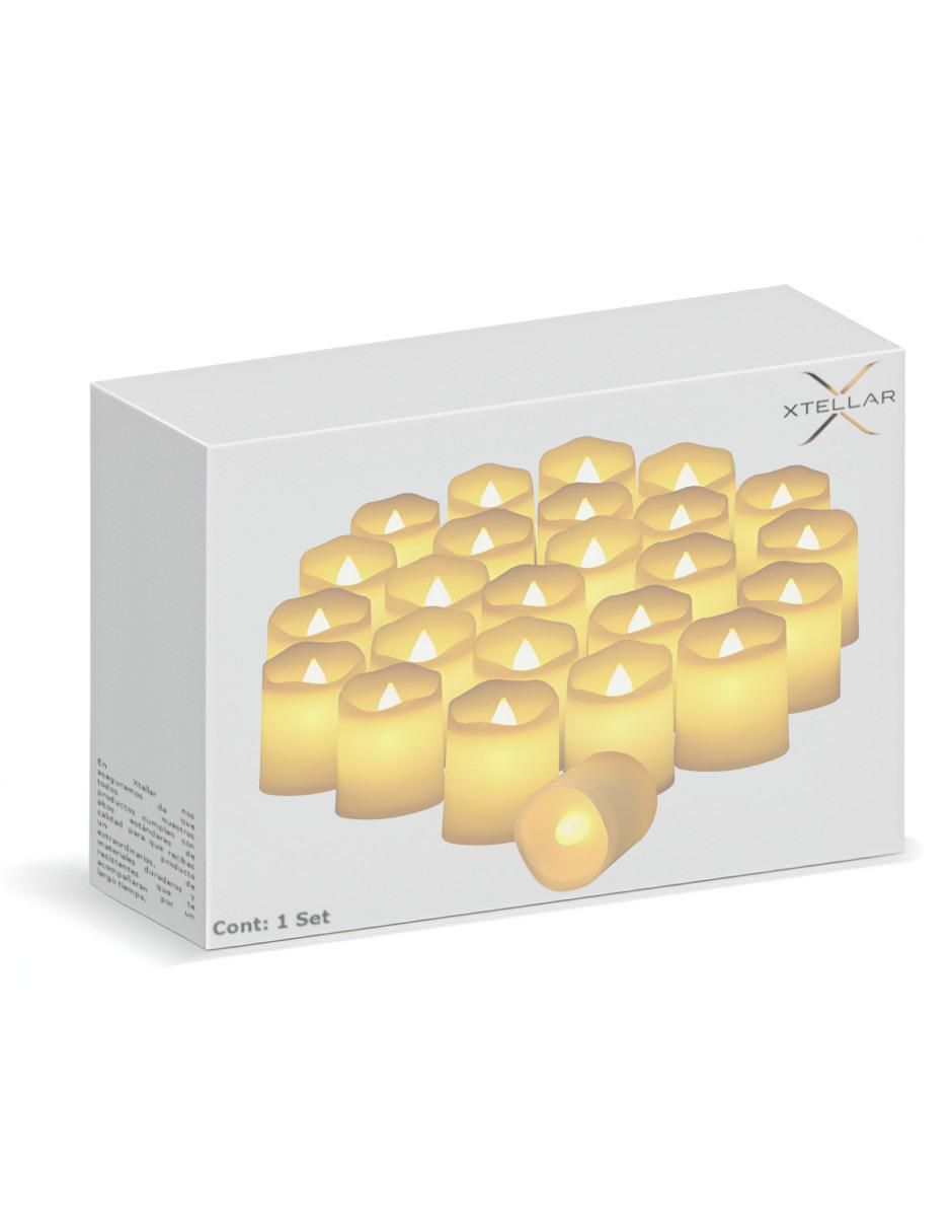 Set vela decorativa 24 piezas 4