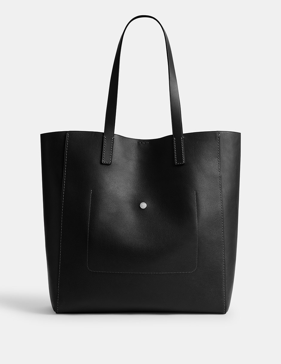 Bolsa tote Natural Grain Leather de piel para mujer 3