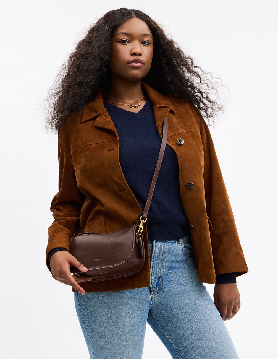Bolsa Crossbody Natural Grain Leather de piel para mujer 3