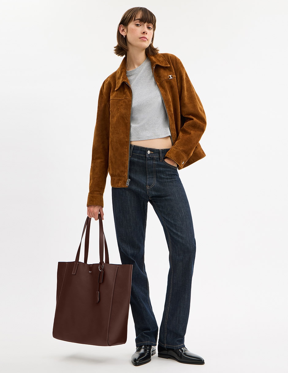 Bolsa tote Natural Grain Leather de piel para mujer 2