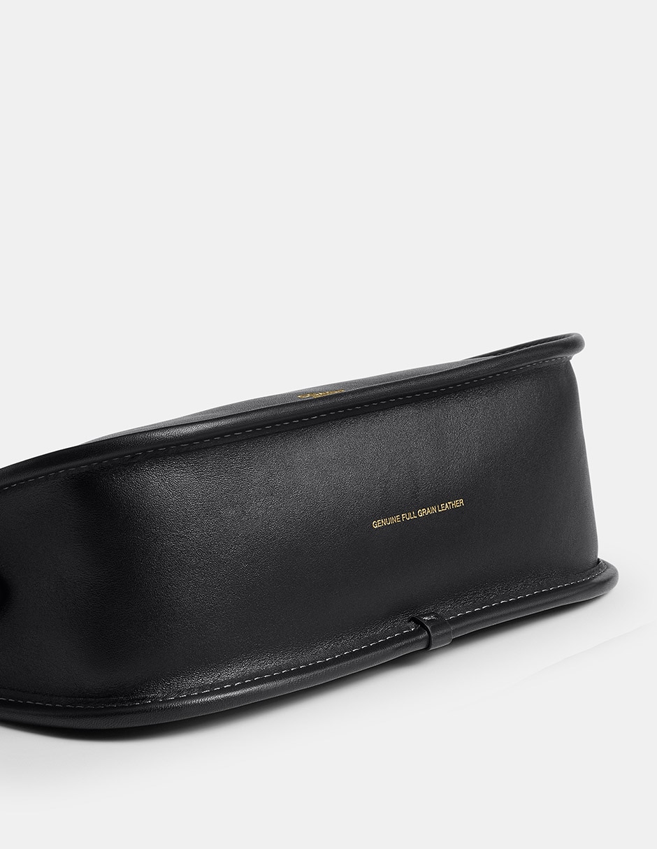 Bolsa crossbody Natural Grain Leather de piel para mujer 2