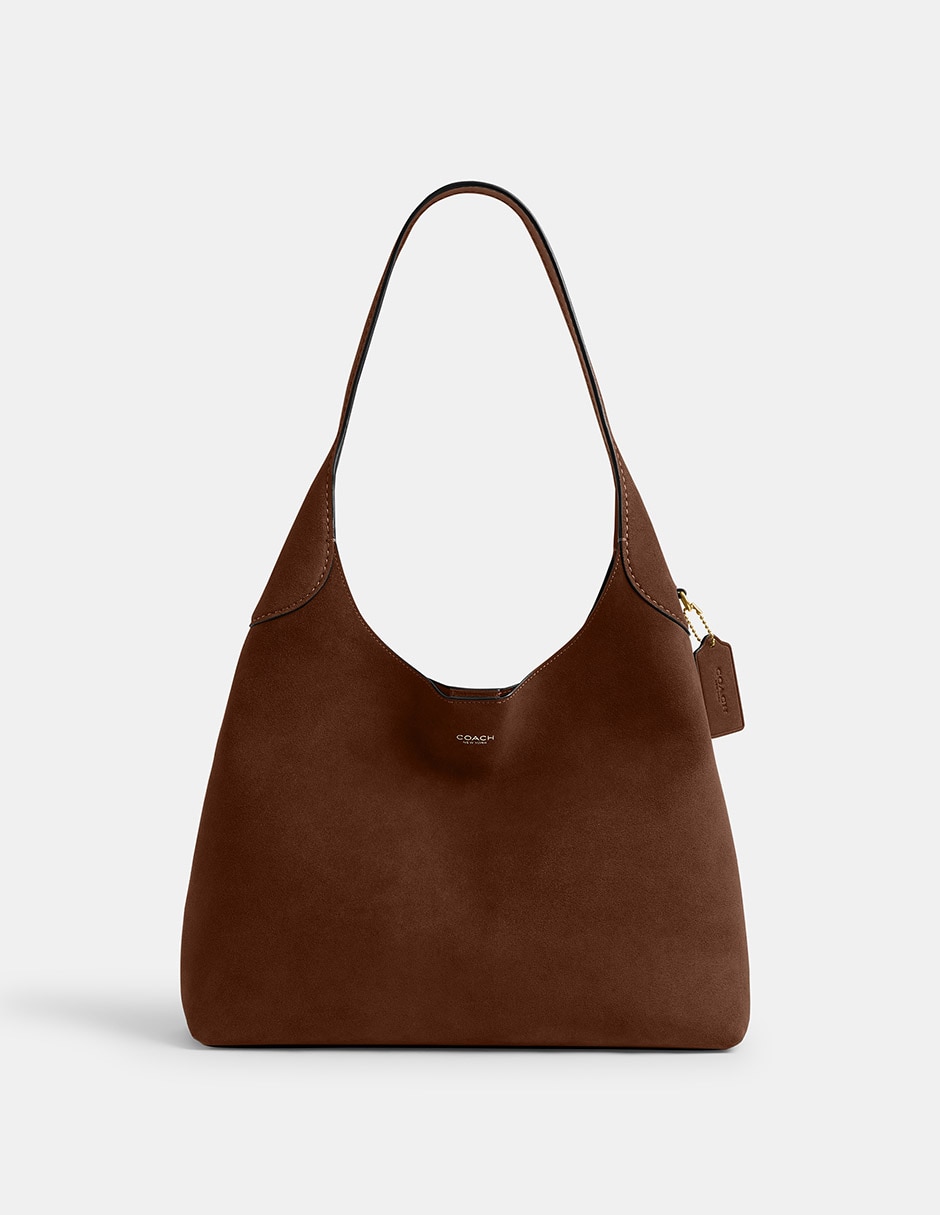 Bolsa Shoulder Suede de piel para mujer