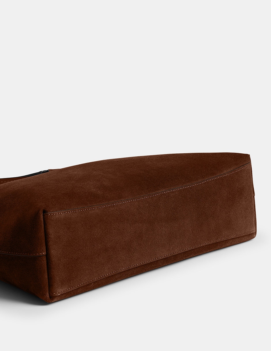 Bolsa Shoulder Suede de piel para mujer 2