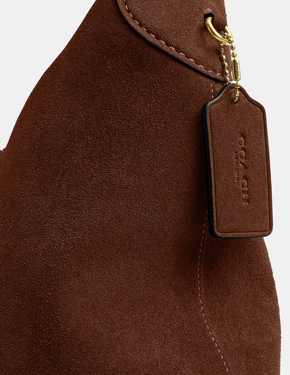Bolsa Shoulder Suede de piel para mujer 4