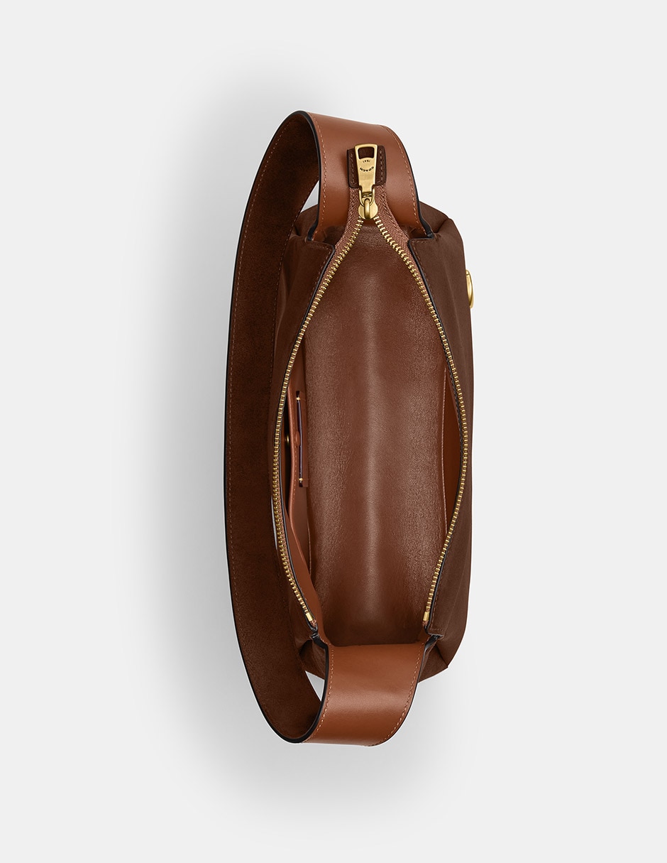 Bolsa Shoulder Suede de piel para mujer 5