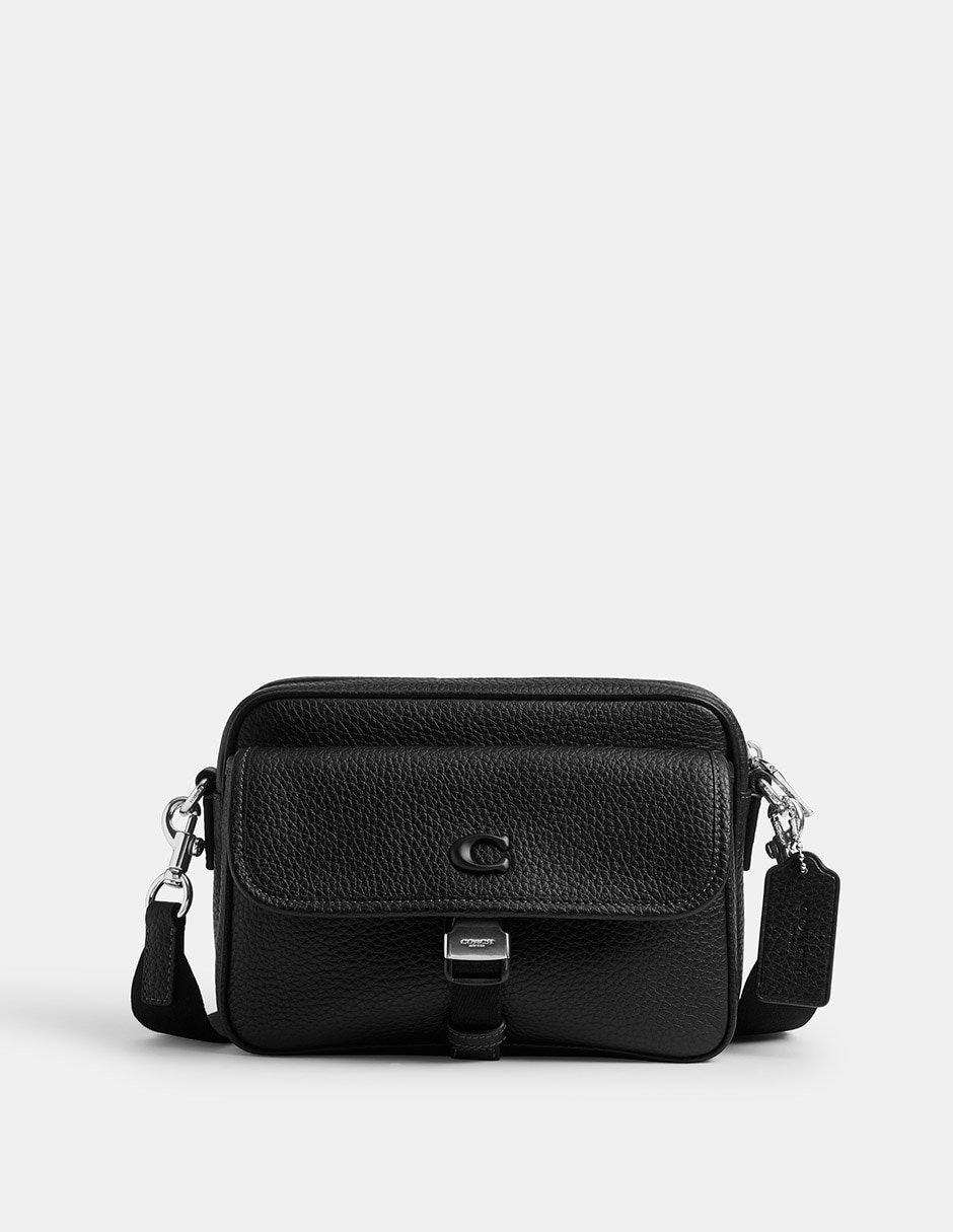 Bolsa crossbody Refined Pebble Leather de piel para hombre