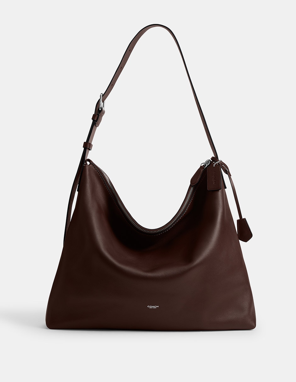 Bolsa messenger Natural Grain Leather de piel para hombre