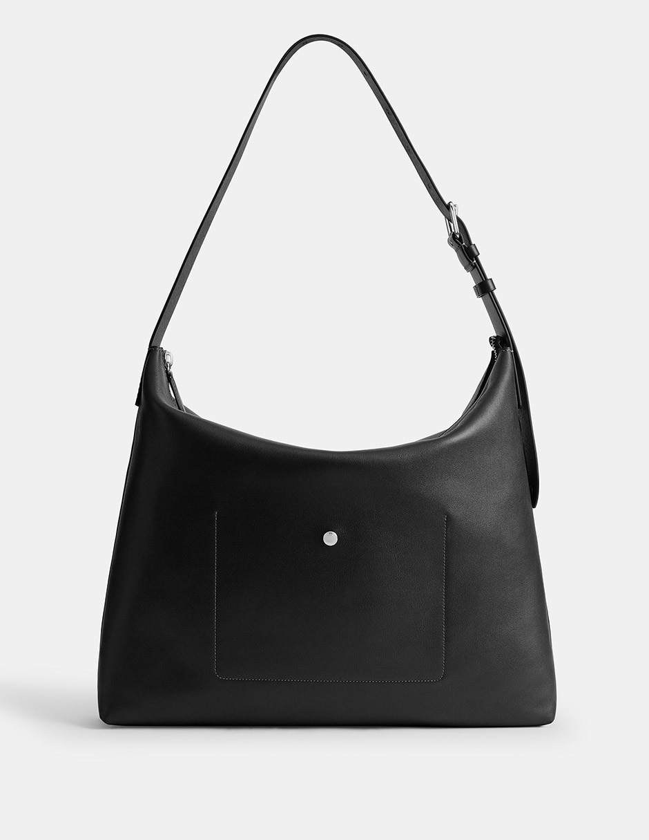 Bolsa messenger Natural Grain Leather de piel para hombre 3