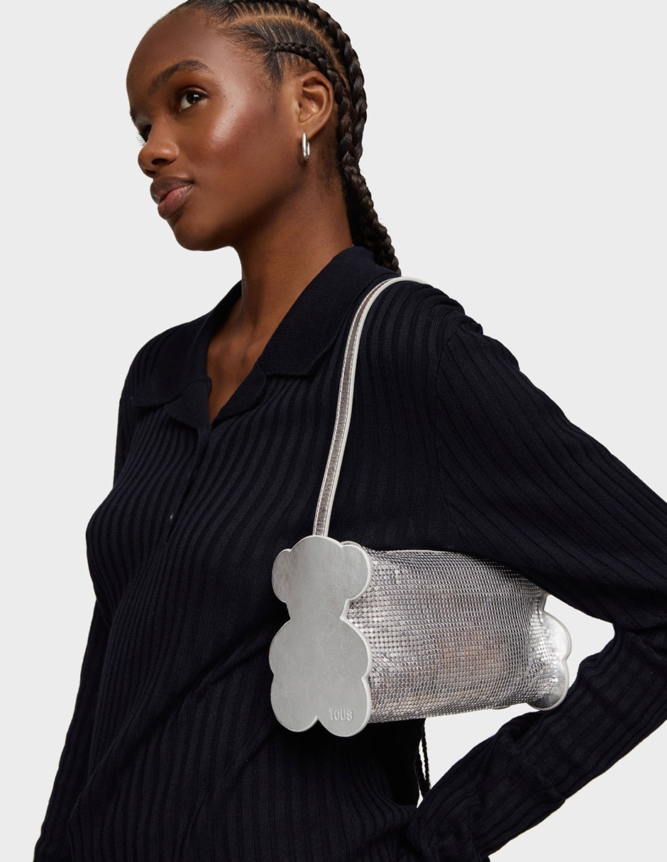 Bolsa shoulder Salsi de cuero para mujer 6