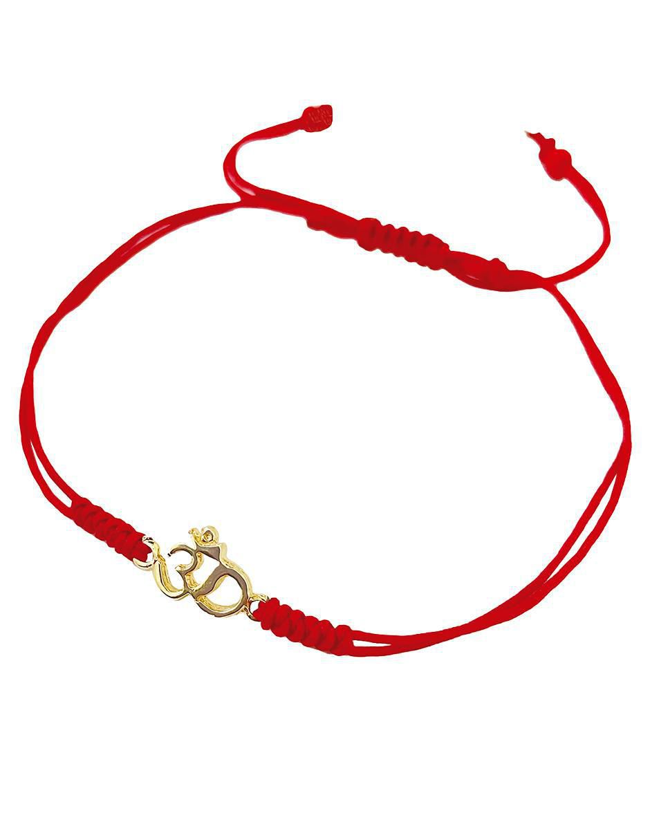 Pulsera de plata con acabado baño de oro